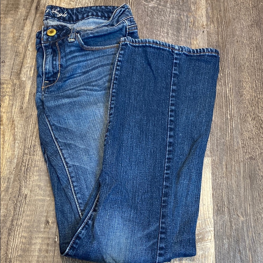 American Eagle Outfitters Dark Blue Stretch Jeans